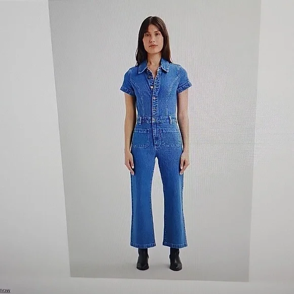 ROLLA'S NWT Sailor Jumpsuit Breaker in Mid Vintage Blue Size 8/s - Picture 12 of 13